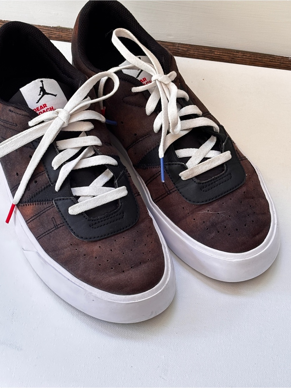 Nike Air Jordan Dear Coach Athletic Shoes Size 10 Brown/Black DN3732